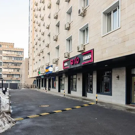 Сердце Города 1Комн Жк Молодёжный Almaty Exterior photo